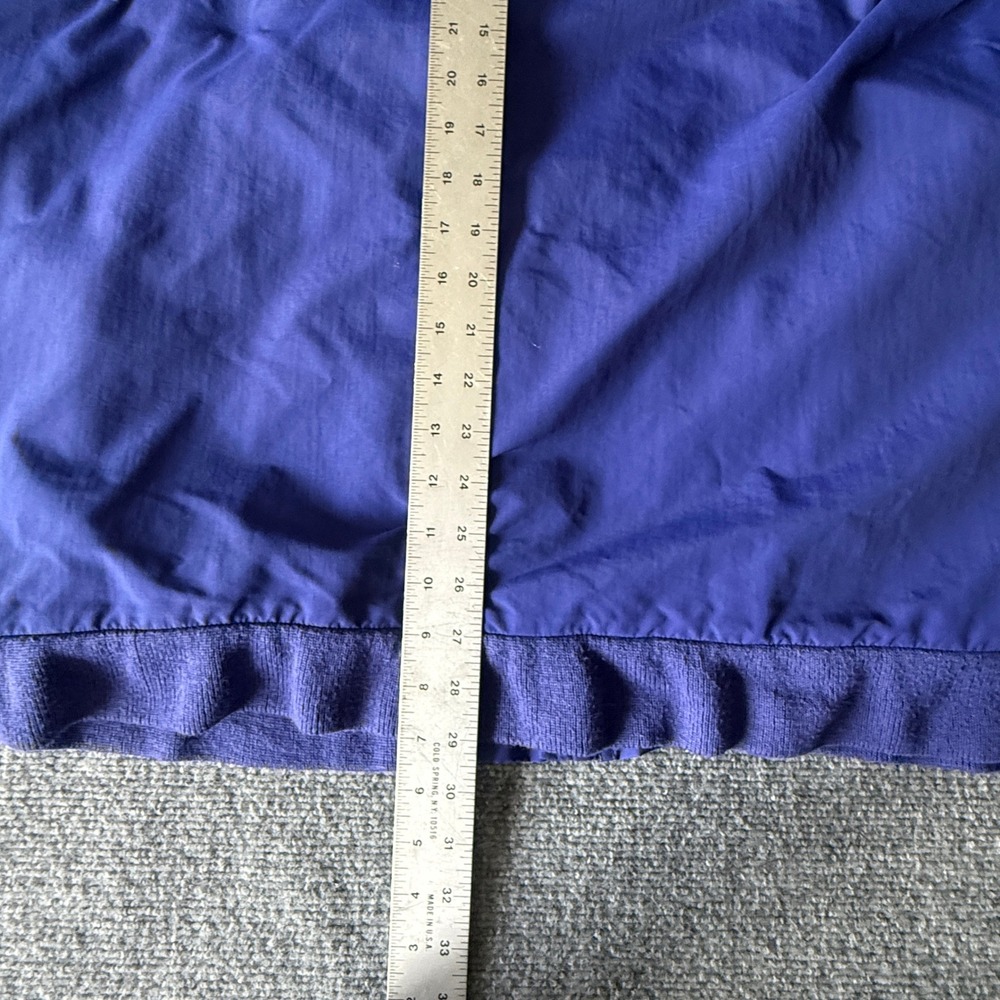 LL Bean Warm Up Jacket Mens XL Tall Blue Fleece Lined Full Zip Bomber 0UF44 - Picture 7 of 8